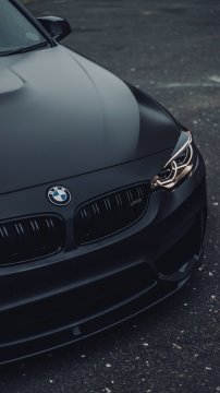 атомобиль BMW чёрного цвета