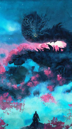 Обои топор тени умирают дважды арт, Sekiro: Shadows Die Twice, арт, цифровое искусство, концепт арт для Google Pixel XL, Meizu Pro 7, Nokia 8, HTC U, Huawei P10 Quad HD, заставка, 1440x2560 картинка