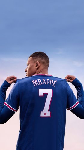 Обои Kylian Mbappe Fifa 22 для Google Pixel XL, Meizu Pro 7, Nokia 8, HTC U, Huawei P10 Quad HD, заставка, 1440x2560 картинка