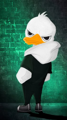 Обои Street Duck для Google Pixel XL, Meizu Pro 7, Nokia 8, HTC U, Huawei P10 Quad HD, заставка, 1440x2560 картинка