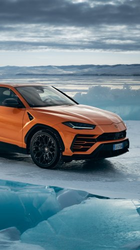 Обои Lamborghini Urus Pearl Capsule Orange для Google Pixel XL, Meizu Pro 7, Nokia 8, HTC U, Huawei P10 Quad HD, заставка, 1440x2560 картинка