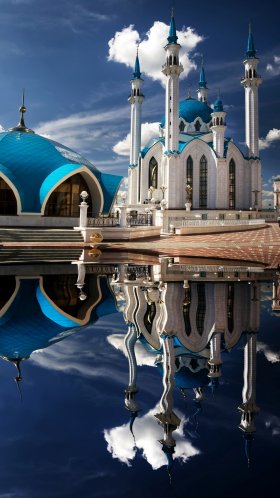 Обои мечеть Кул Шариф, Сотня мечеть, святыня хазрата али, Исламская архитектура, Национальная мечеть Малайзии для Google Pixel XL, Meizu Pro 7, Nokia 8, HTC U, Huawei P10 Quad HD, заставка, 1440x2560 картинка
