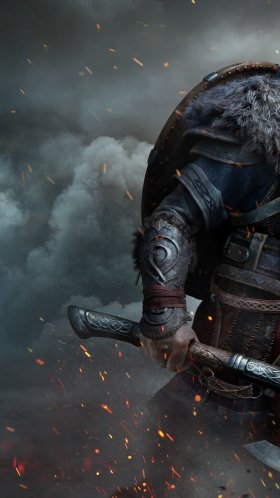 Обои assassins creed valhalla, assassins creed, искусство assassins creed valhalla, ubisoft, playstation 5 для Google Pixel XL, Meizu Pro 7, Nokia 8, HTC U, Huawei P10 Quad HD, заставка, 1440x2560 картинка