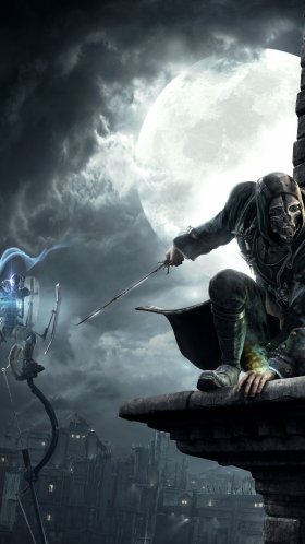 Обои игра-боевик, Эмили Kaldwin, Dishonored Полное Издание, Цифровой композитинг, компьютерная игра для Google Pixel XL, Meizu Pro 7, Nokia 8, HTC U, Huawei P10 Quad HD, заставка, 1440x2560 картинка