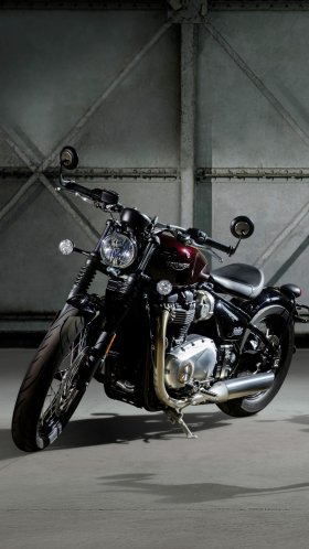 Обои triumph bonneville bobber, Мотоциклы Triumph, мотоцикл, поплавок, крейсер для Google Pixel XL, Meizu Pro 7, Nokia 8, HTC U, Huawei P10 Quad HD, заставка, 1440x2560 картинка