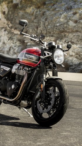 Обои Мотоциклы Triumph, 2019 Триумф Скорость Две, Триумф бонневиль, мотоцикл, Прям-образный двигатель для Google Pixel XL, Meizu Pro 7, Nokia 8, HTC U, Huawei P10 Quad HD, заставка, 1440x2560 картинка