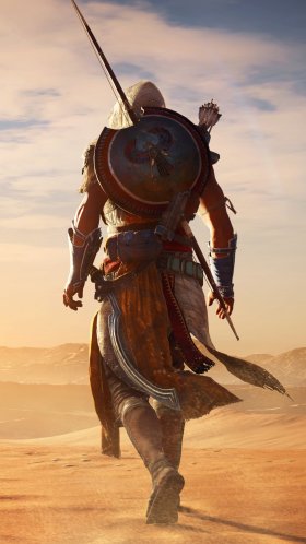 Обои assassins creed origins, assassins creed, Bayek, Е3 2017, ubisoft для Google Pixel XL, Meizu Pro 7, Nokia 8, HTC U, Huawei P10 Quad HD, заставка, 1440x2560 картинка