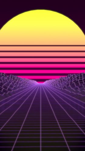 Обои Synthwave, пурпур, Фиолетовый, свет, линия для Google Pixel XL, Meizu Pro 7, Nokia 8, HTC U, Huawei P10 Quad HD, заставка, 1440x2560 картинка