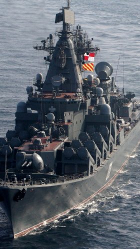 Обои военно-морской флот России, российский флот, морское ведомство, Слава класса крейсер, военный корабль для Google Pixel XL, Meizu Pro 7, Nokia 8, HTC U, Huawei P10 Quad HD, заставка, 1440x2560 картинка