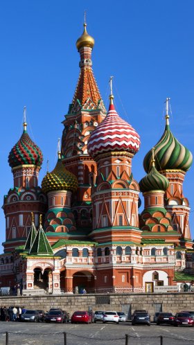Обои собор Василия Блаженного, Красная площадь, собор, ориентир, шпиль для Google Pixel XL, Meizu Pro 7, Nokia 8, HTC U, Huawei P10 Quad HD, заставка, 1440x2560 картинка