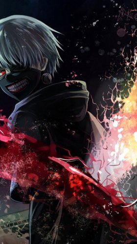 Обои Кен kaneki, Токио вурдалак, аниме, графика, Токио Вурдалак снова 03 для Google Pixel XL, Meizu Pro 7, Nokia 8, HTC U, Huawei P10 Quad HD, заставка, 1440x2560 картинка