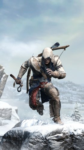 Обои assassins creed 3, Assassins Creed III, Коннор кенуэй, Эдвард Кенуэй, альпинизм для Google Pixel XL, Meizu Pro 7, Nokia 8, HTC U, Huawei P10 Quad HD, заставка, 1440x2560 картинка