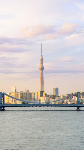 Обои Токио Skytree, токийская башня, город, линия горизонта, городской пейзаж для Google Pixel XL, Meizu Pro 7, Nokia 8, HTC U, Huawei P10 Quad HD, заставка, 1440x2560 картинка