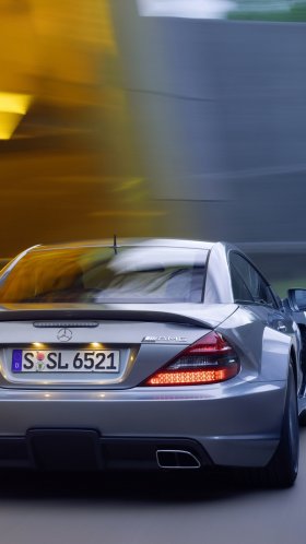 Обои сл 65 AMG черная серия, авто, спорткар, mercedes benz, спортивный автомобиль для Google Pixel XL, Meizu Pro 7, Nokia 8, HTC U, Huawei P10 Quad HD, заставка, 1440x2560 картинка