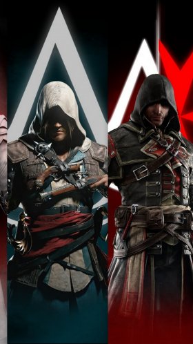 Обои Assassins Creed III, assassins creed, ассассинс Крид II, Эцио Аудиторе, assassins creed syndicate для Google Pixel XL, Meizu Pro 7, Nokia 8, HTC U, Huawei P10 Quad HD, заставка, 1440x2560 картинка