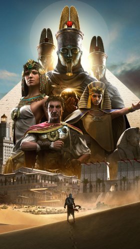 Обои assassins creed origins, assassins creed, ubisoft, небо, пейзаж для Google Pixel XL, Meizu Pro 7, Nokia 8, HTC U, Huawei P10 Quad HD, заставка, 1440x2560 картинка